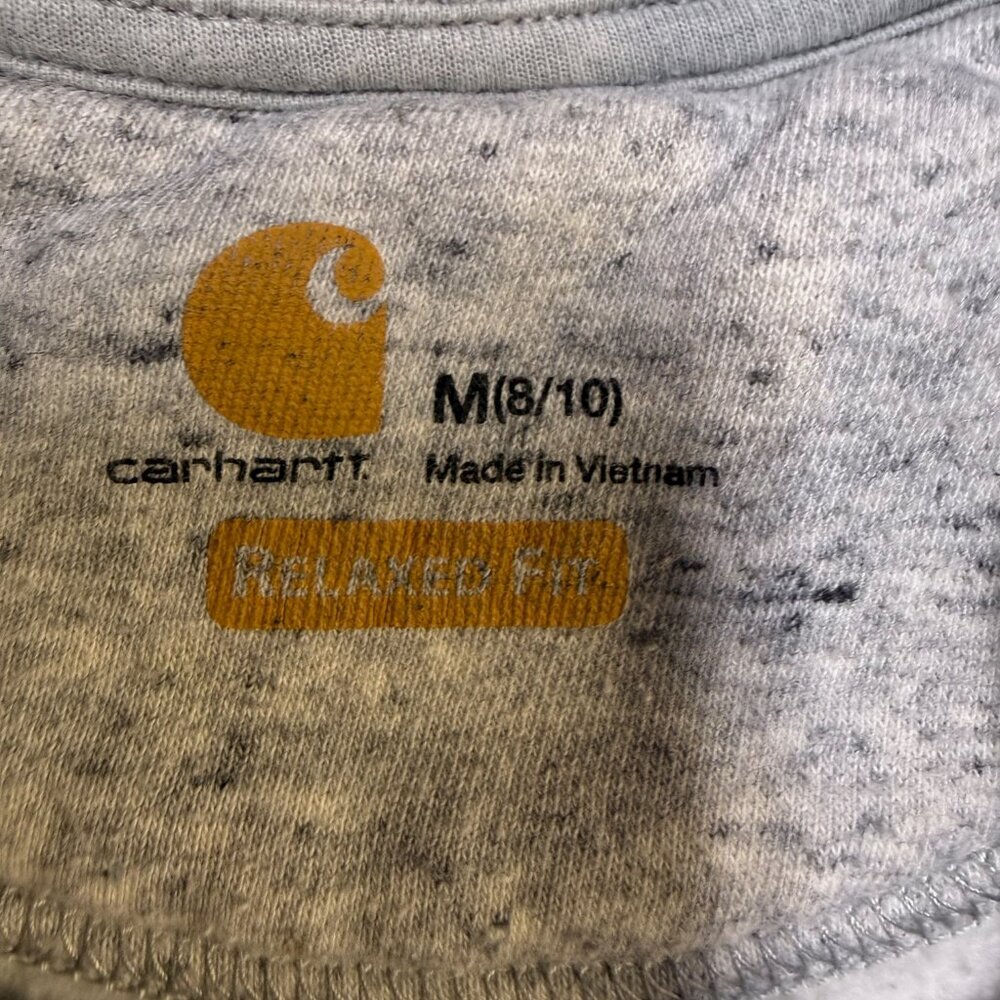Carhartt Women’s Relaxed Fit Crewneck‎ Medium Heather Gray EUC - Picture 5 of 10